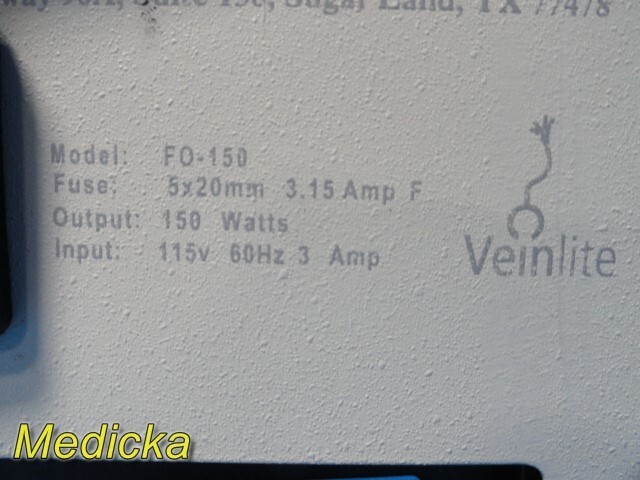 Veinlite Model FO-150 Translite Light Source W/ Power Cord *TESTED* ~ 34086