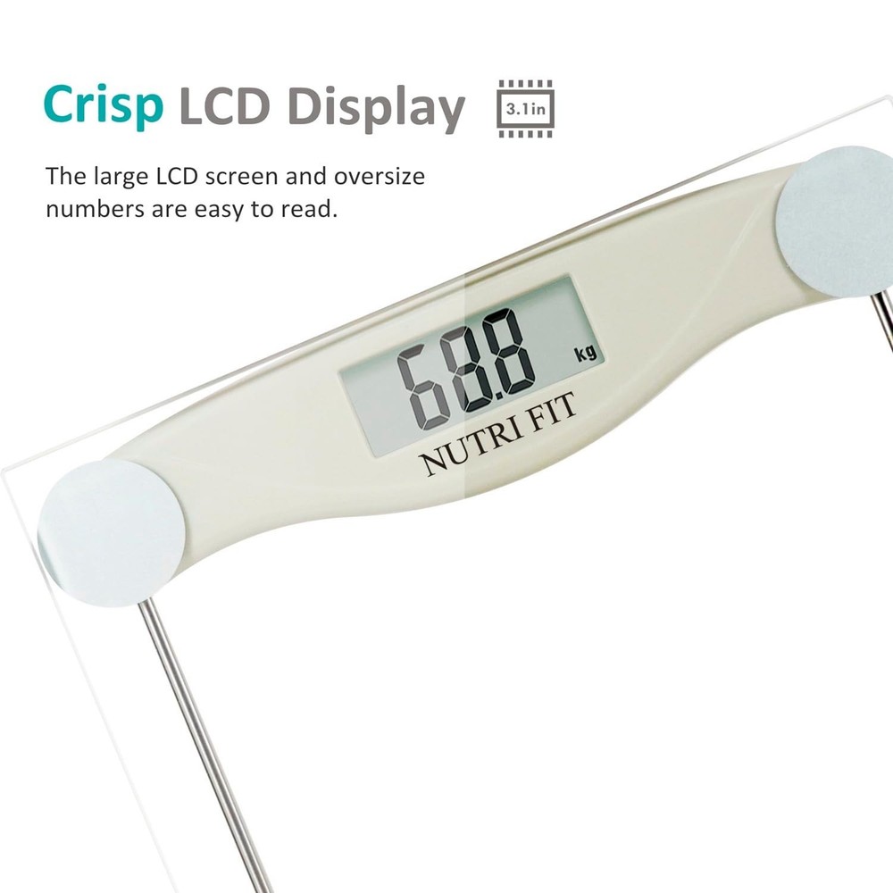 Luxury Digital Bathroom Scale - High Accuracy 330 lbs with Step-on Technology