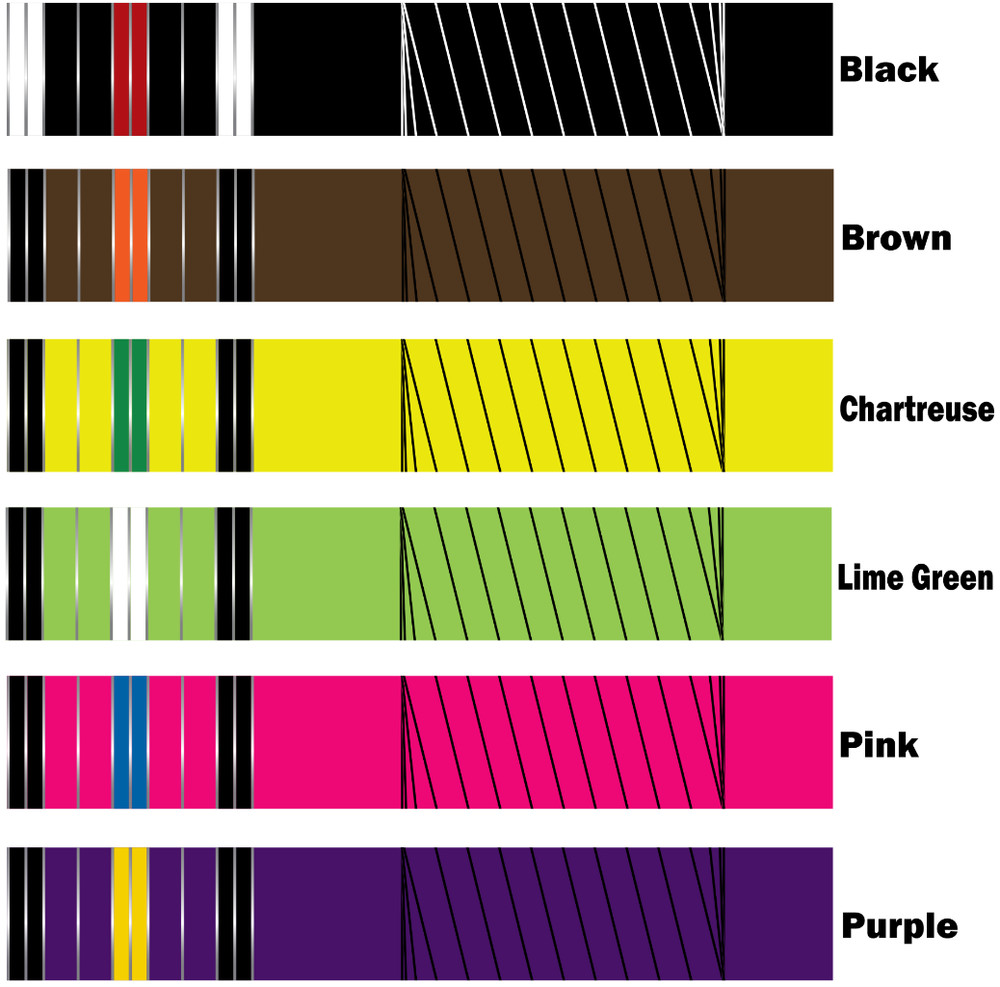 White Water Archery Primitive Medieval String Wrapped Arrow Wraps 3" Design 1b