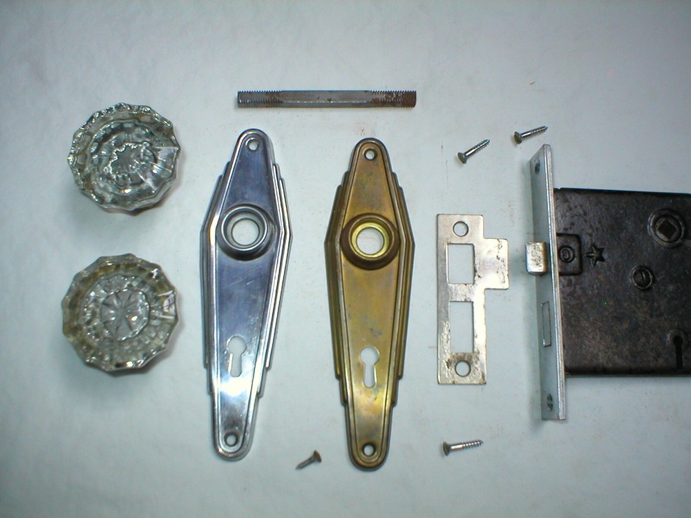 Antique Art Deco Era Door Hardware