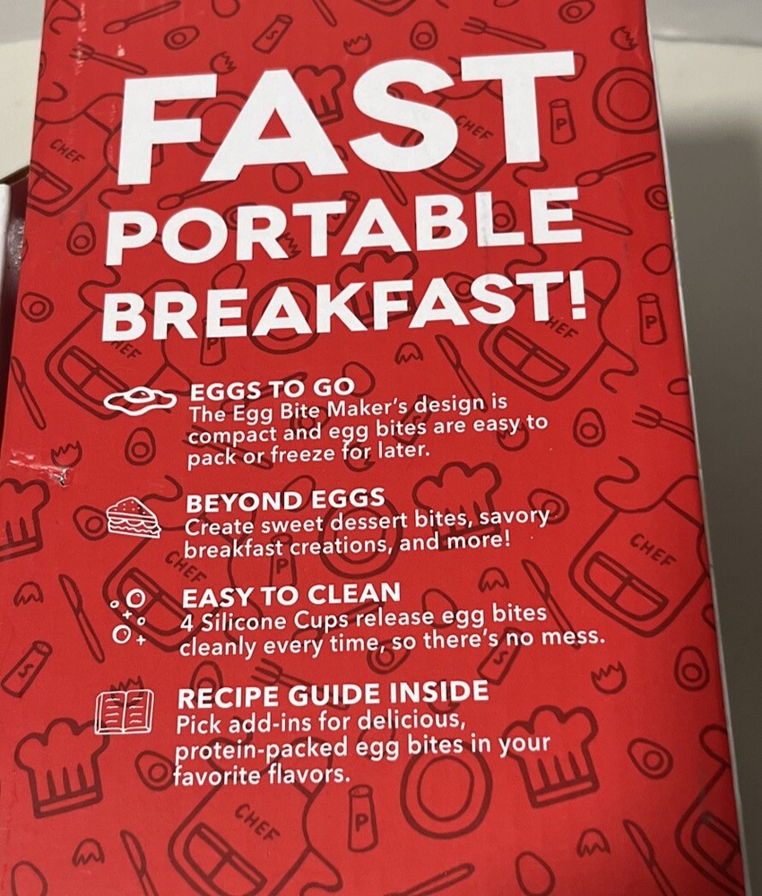 DASH Egg Bite Maker for A Fast Portable Breakfast Packed W/ Protein, Cookbook