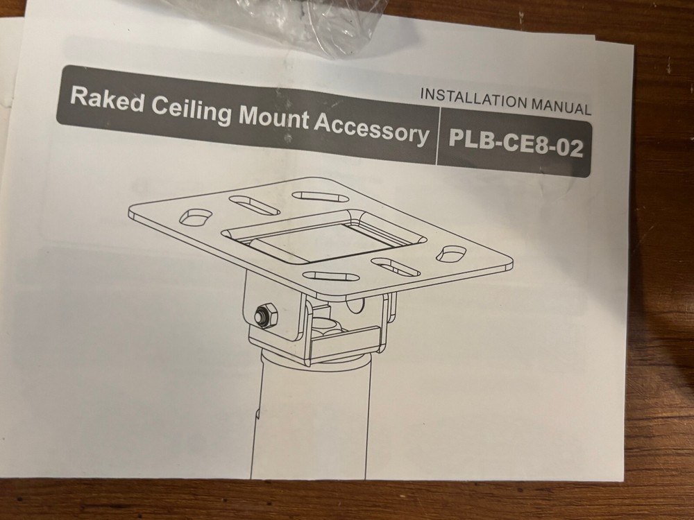 Slanted Ceiling Plate for 1.5" NPT Pipe PLB--CE8-02
