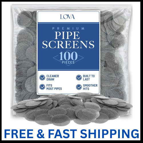 100 Pcs Pipe Screens Stainless Steel Screen Filter for Pipe 3/4 Mesh Pipe Filter