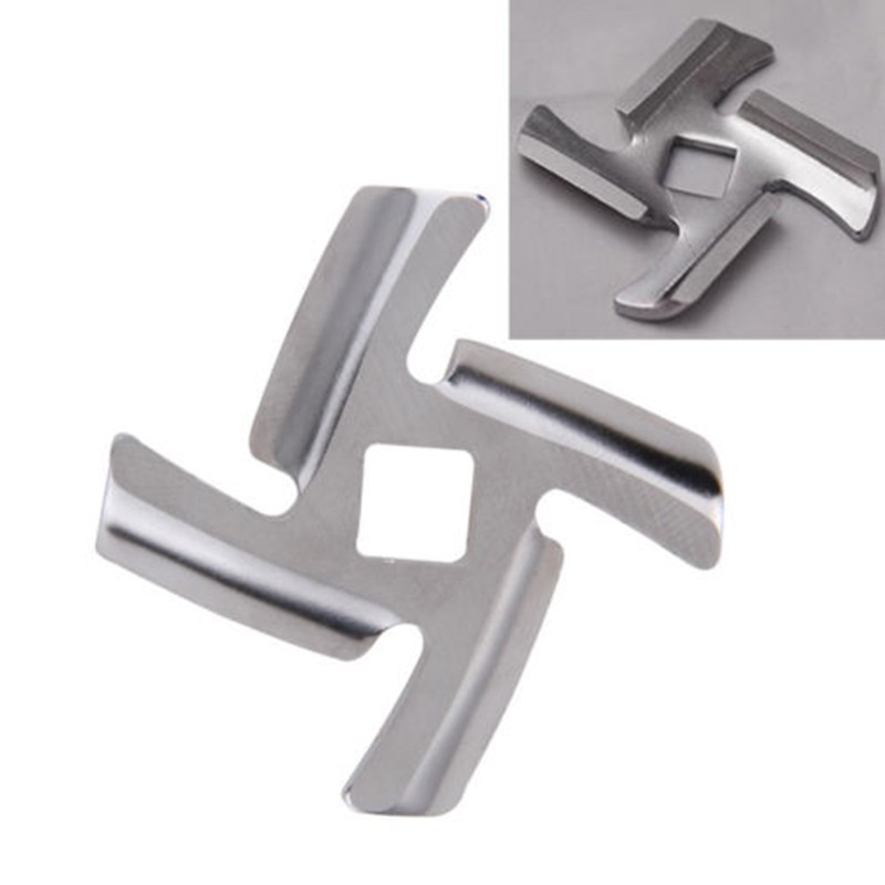 Stainless Meat Grinder Replacement Accessory Blade With 8mm Inner Hole