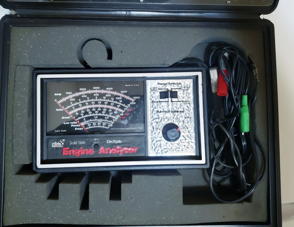 Sears Engine Analyzer 161.2163 with Case & Manual