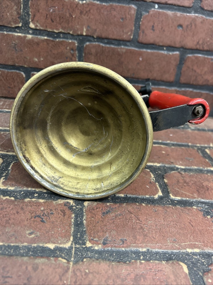 Vintage Brass Blow Torch Red handle