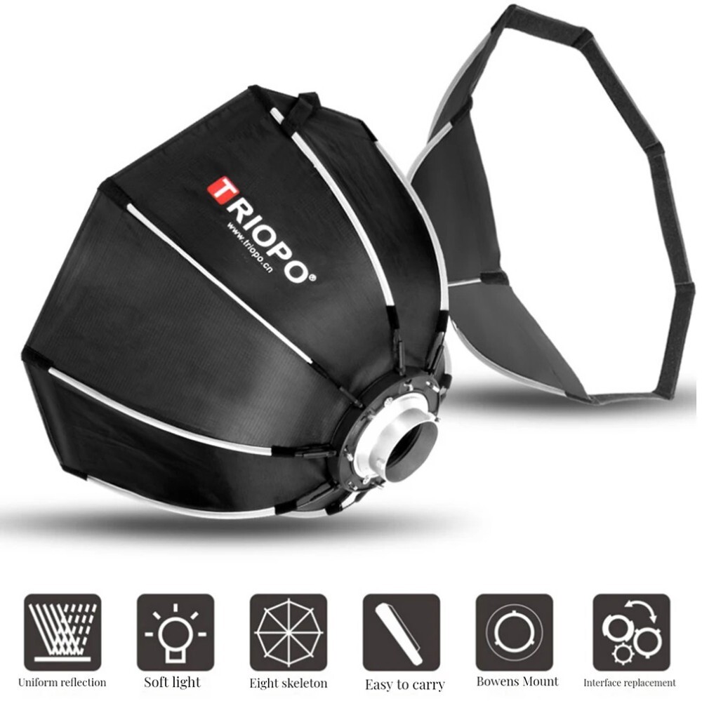 US Triopo K2-65 25.6''/65cm Quick Release Octagon Softbox Bowens Fr Studio Flash