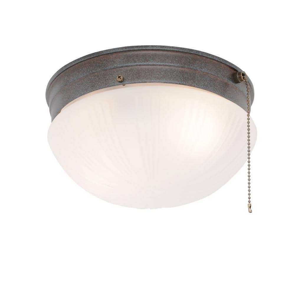 Westinghouse 2 Light Ceiling Fixture Sienna Interior Flush Mount With Pull Chain