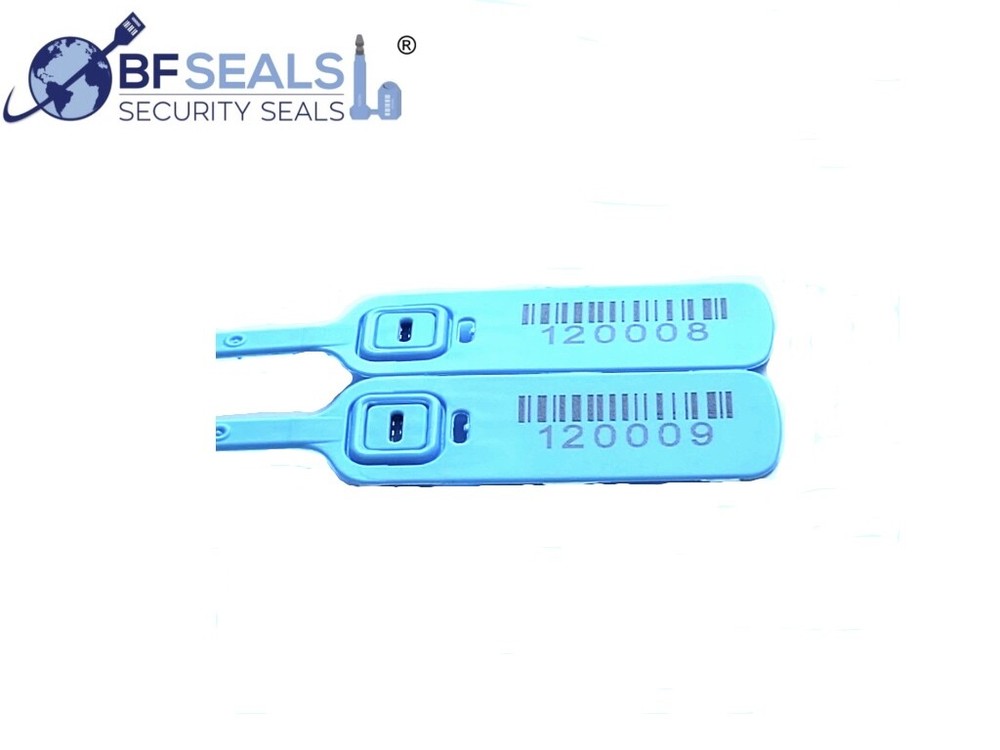 Plastic Security Seal SE 500 Pcs 15 3/4" . (40 cms.), Blue Numbered BFSEALS