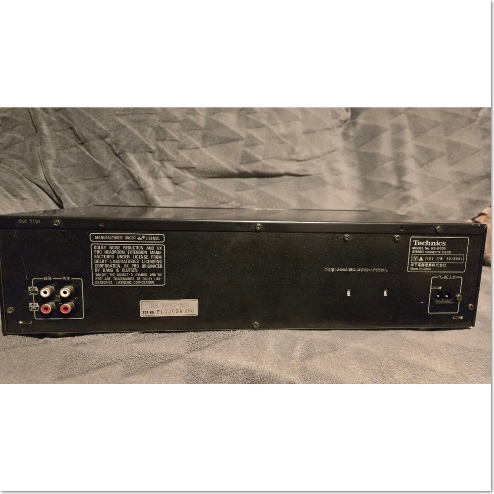 Technics RS-B605 Cassette Deck Class AA Recording Tested Japan