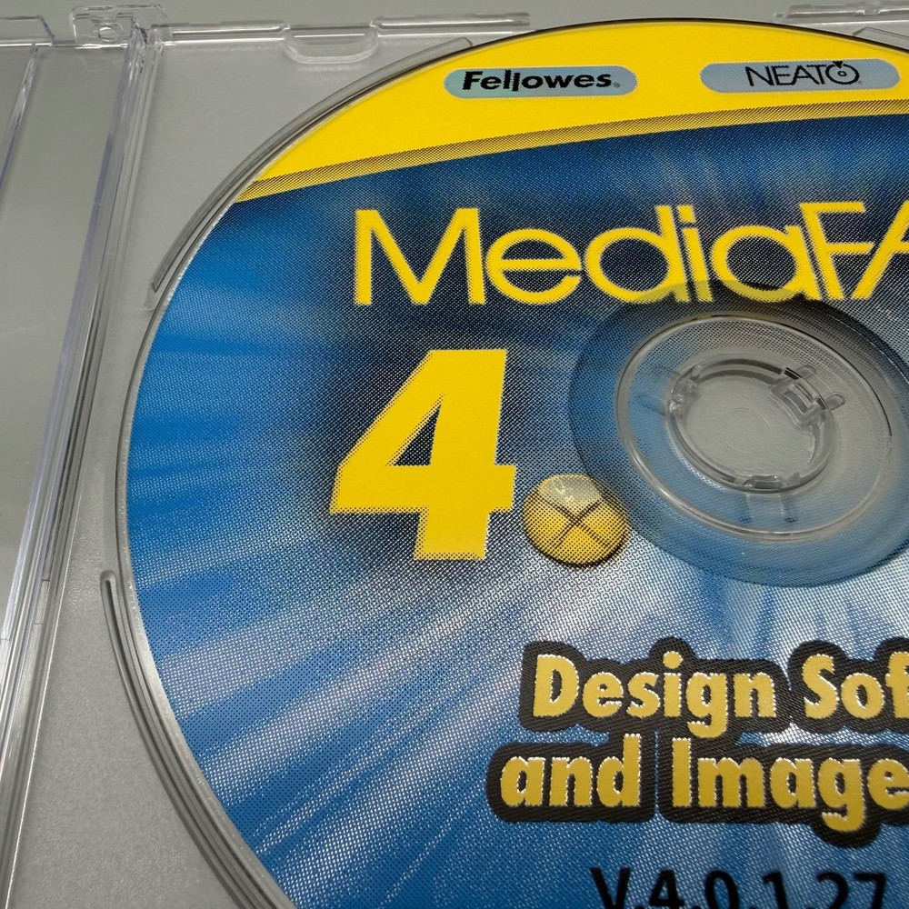 Vintage Fellowes MediaFACE 4.0 Design Software & Image Library CD-ROM Windows PC