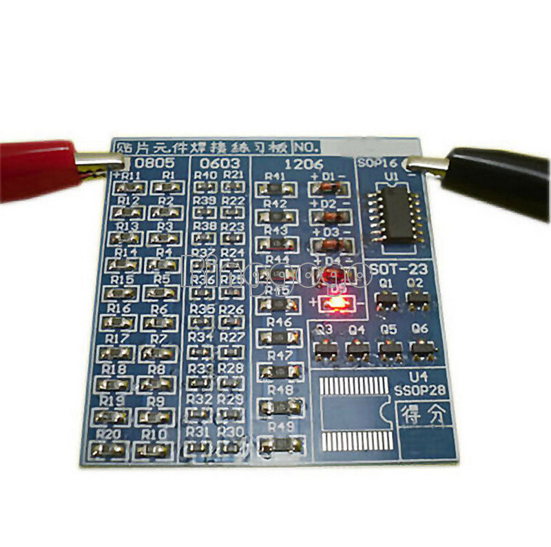 SMT SMD Component Welding Practice Board Soldering Practice DIY Kit NEW