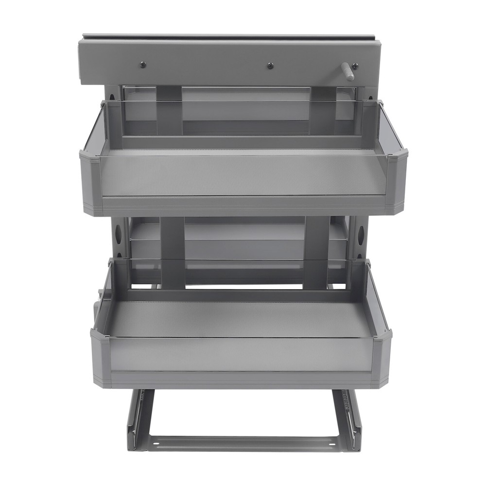 Blind Corner Pull Out Pantry Racks Left&Right Open Min Opening 14.57" W/4 Basket