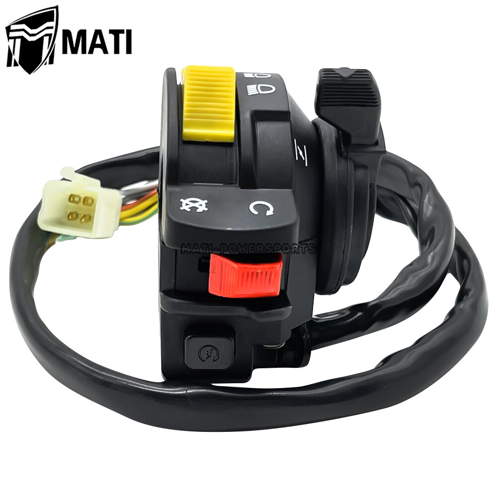 Handlebar Switch On/Off Run/Stop/Kill/Choke For Suzuki Quadrunner 250 LTF250