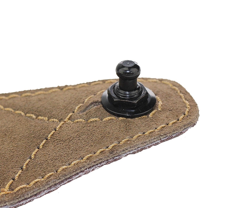 Walker & Williams XSL Extra Long Deep Barrel Black Strap Locks For Thick Straps