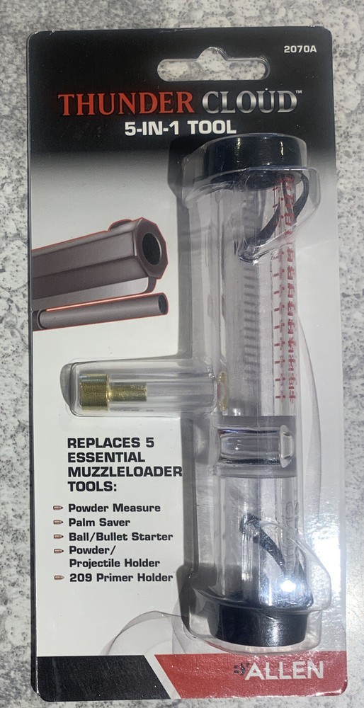 Allen Thunder Cloud 5 In 1 Muzzleloader Tool Black Powder