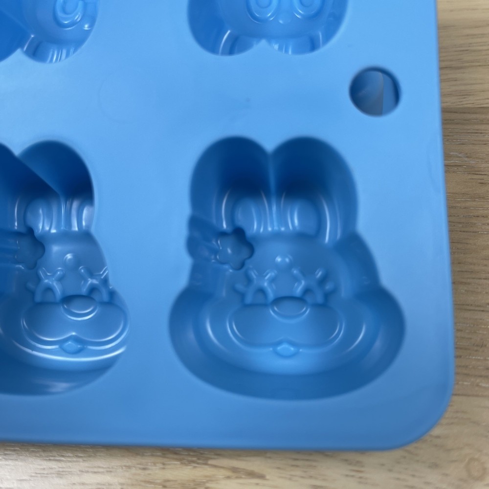 2 - Easter Bunny Ice Cube, Edible Gummies, Candy, Jigglers Flexible Mold