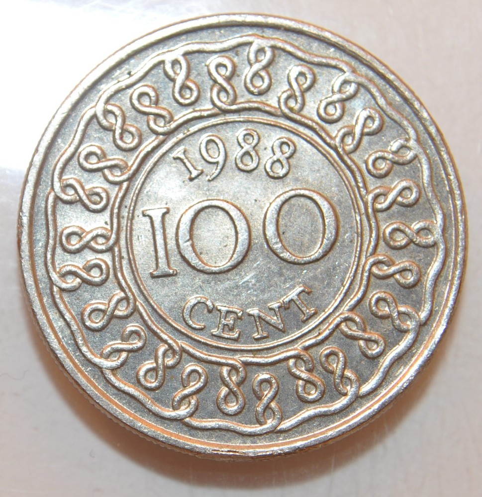 1988 Surinam 100 cents