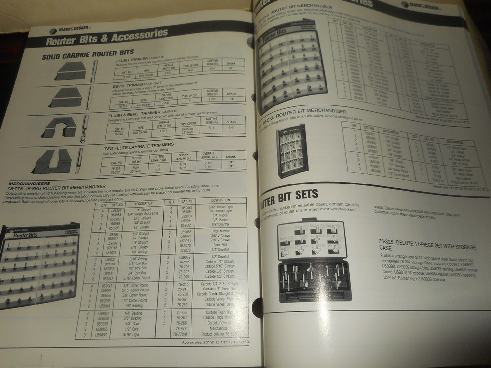 BLACK & DECKER Catalog 1987-88 Power Tools & Accessories 225 pages