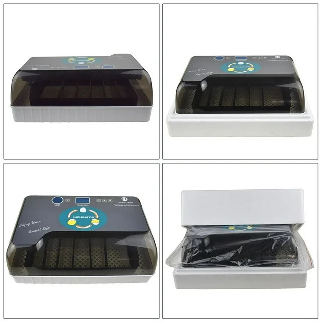 12 Eggs Incubator Automatic Egg Turning Humidity Control Temperature Display