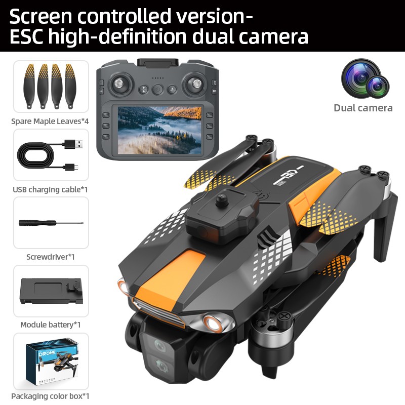 GPS Return 4.5" RC Screen Control Intelligent Obstacle Avoidance HD Camera Drone