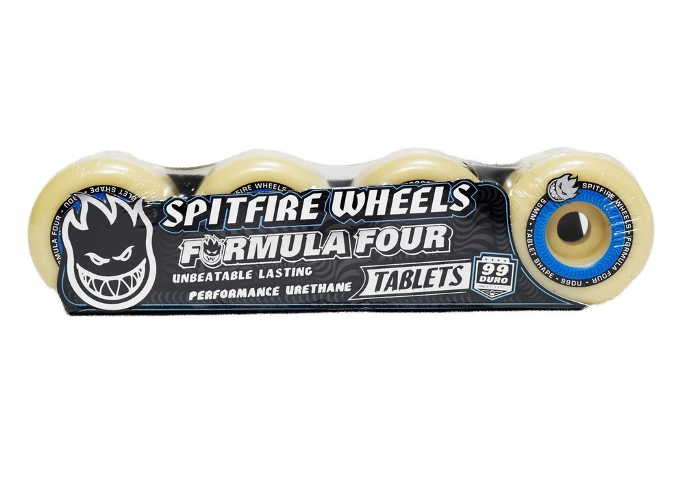 55mm 99a Formula Four Tablet Shape Wheels - High Performance Skateboard Wheels