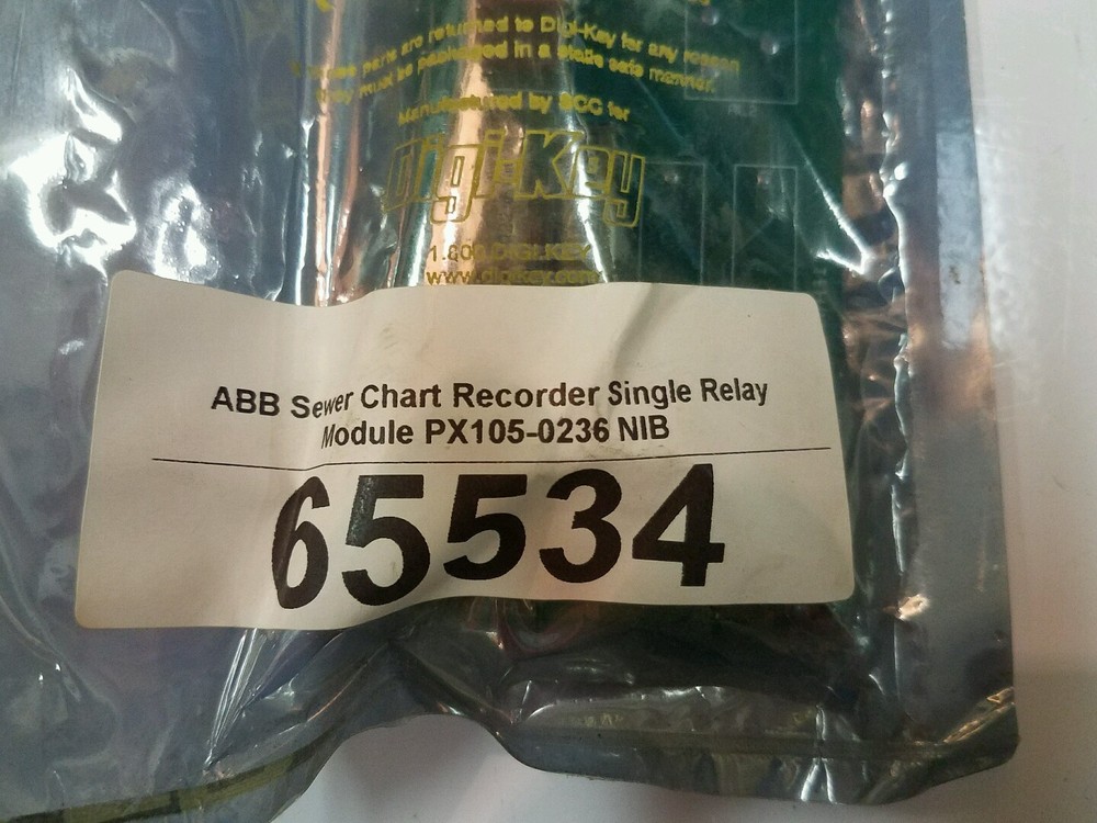 PX105-0236 ABB Sewer Chart Recroder Single Relay Control Module