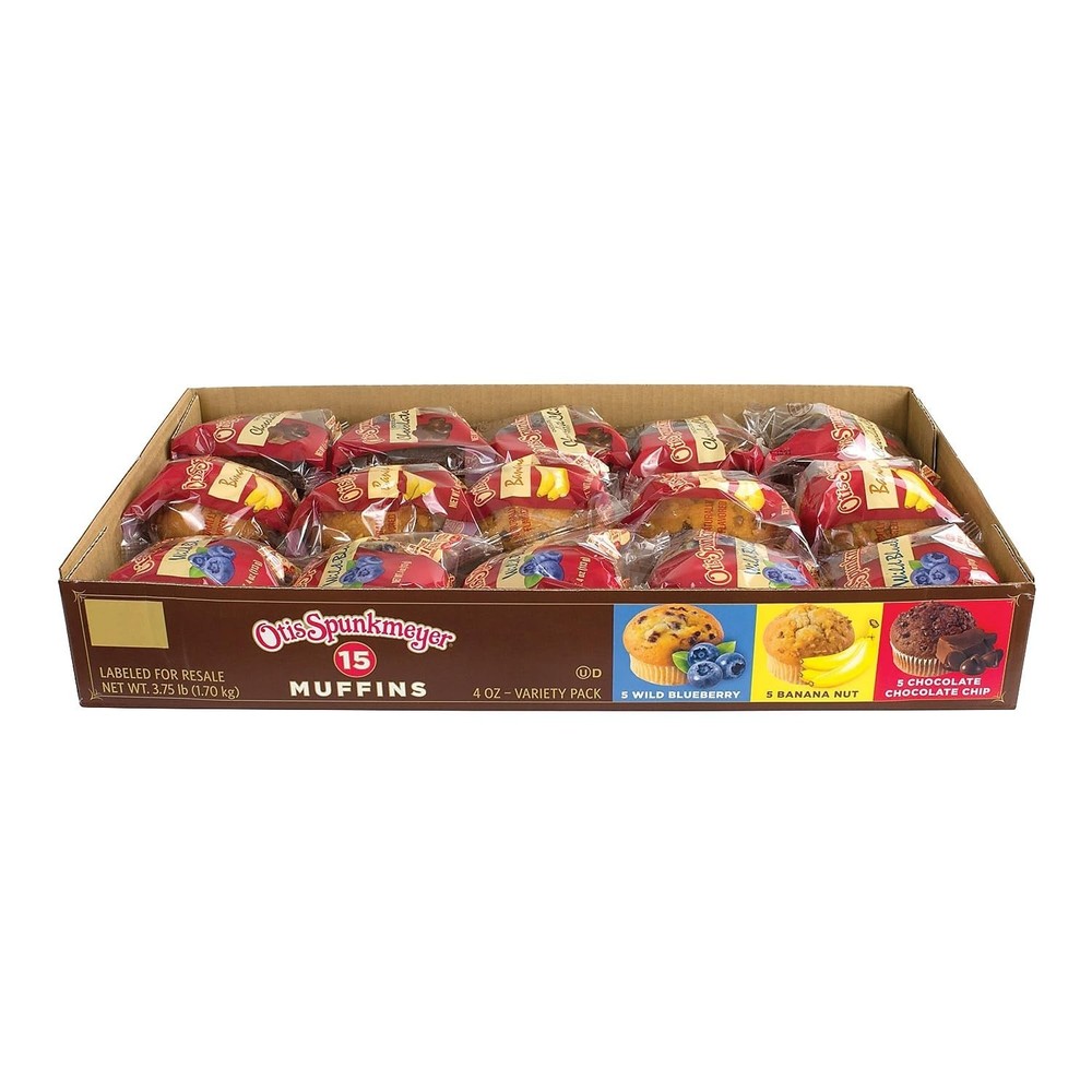Otis Spunkmeyer Assorted Muffins 15 CT 60 OZ