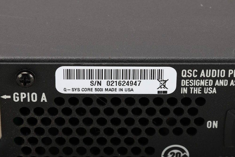 QSC Q-SYS Core 500i Integrated System Processor With Q-SYS CDN64 & Q-SYS CAES4