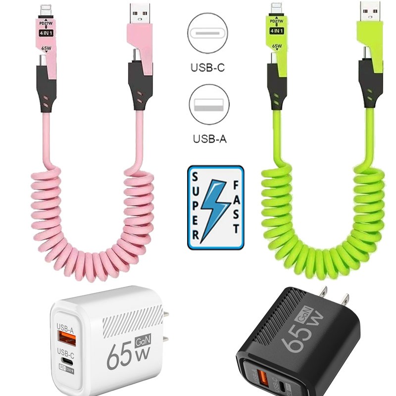 Original Super Fast Wall Charger+Type C Cable For Samsung iPhone Android Phone