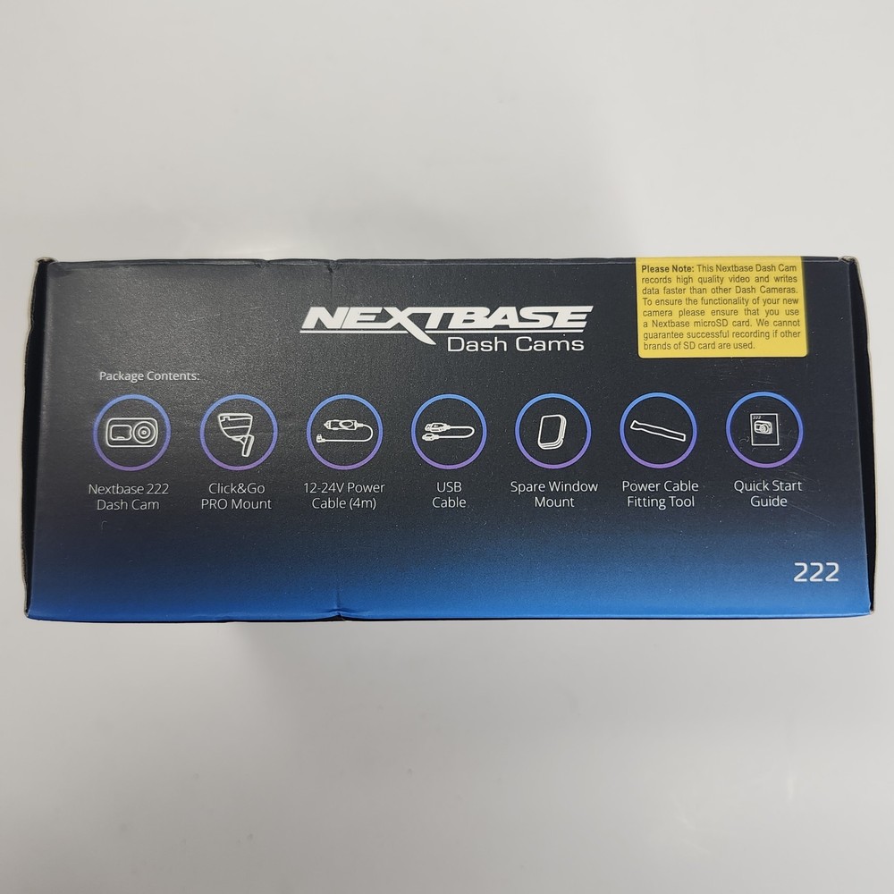 NEXTBASE 222 DASH CAM