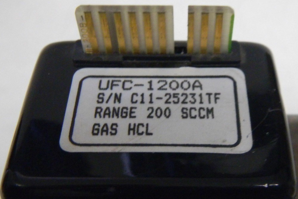 Unit UFC-1200A Mass Flow Controller, Gas- HCL, Range- 200 SCCM, Used