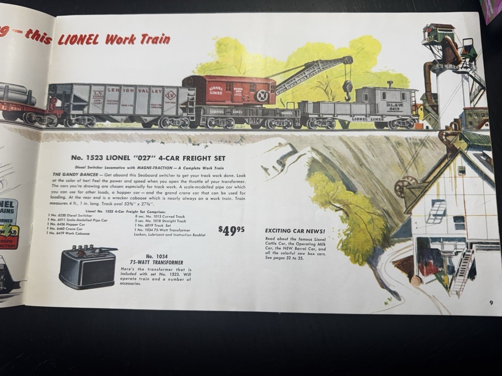 Lionel Trains Postwar Original 1954 Catalog