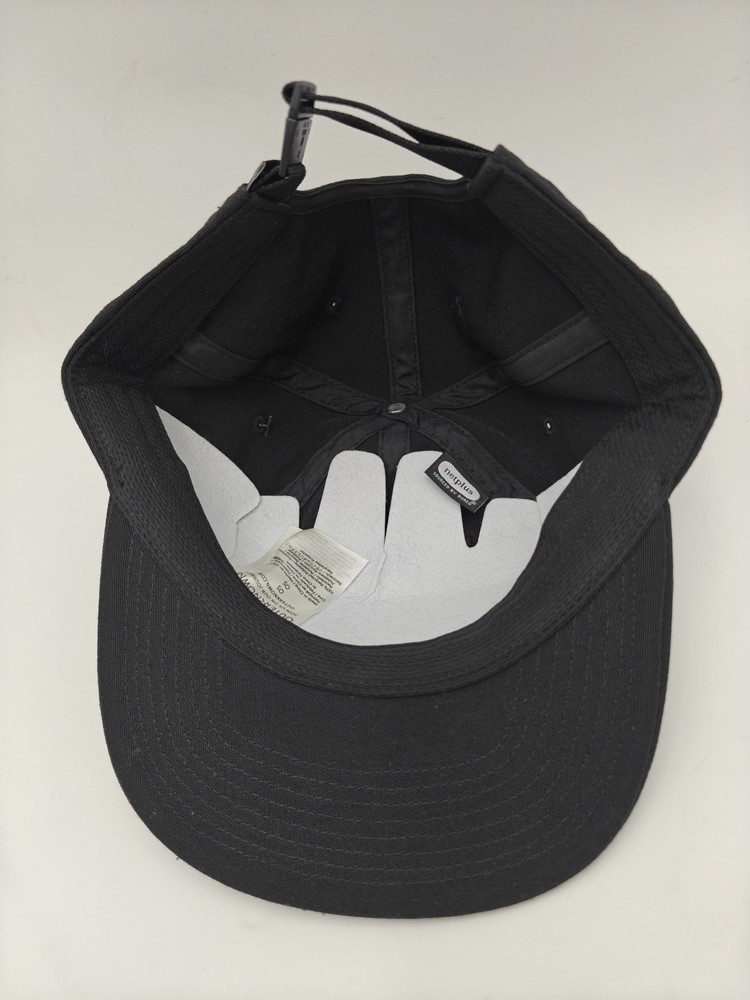 Outerknown Hat Cap Strap Back Mens One Size Black Recycled Polyester Baseball