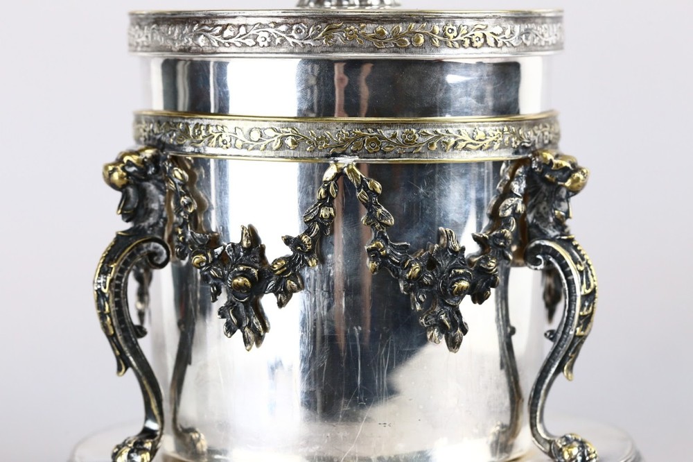 Victorian Silver Plated Biscuit Barrel - Registered 1877, Unknown Maker