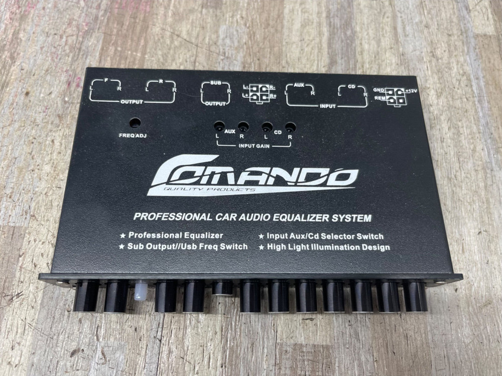 Comando Audio Q-9HL | 9 Band PARAMETRIC  Equalizer NO CABLE. FREE SHIPPING