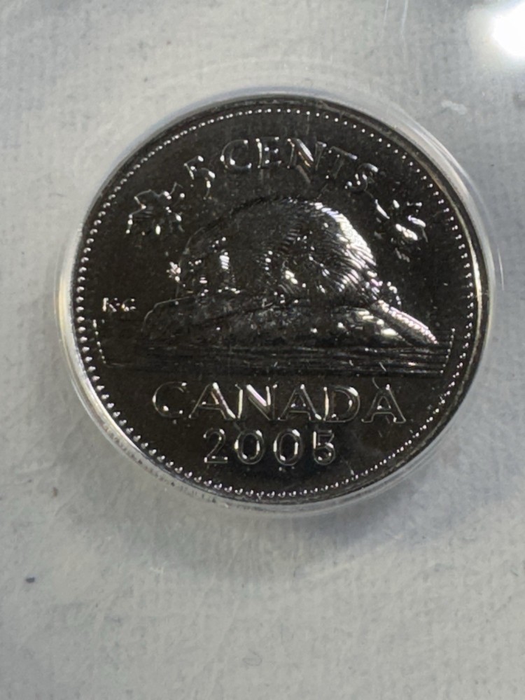 2005-P Canada 5 Cents Graded MS 68 by ANACS
