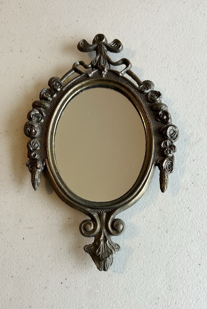 Italian Vintage Miniature Oval Mirror