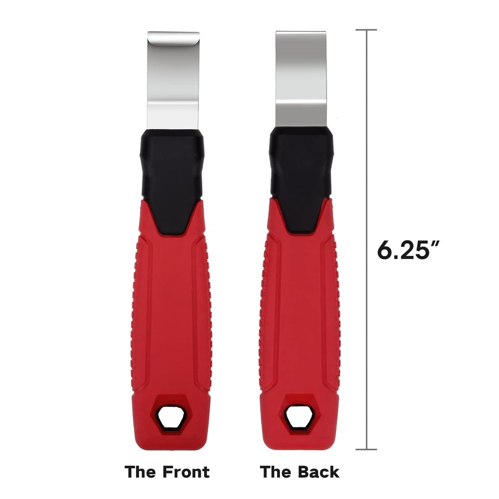 Vinyl Siding Removal Tool with Extra Long Handle- Steel Blade Multicolor