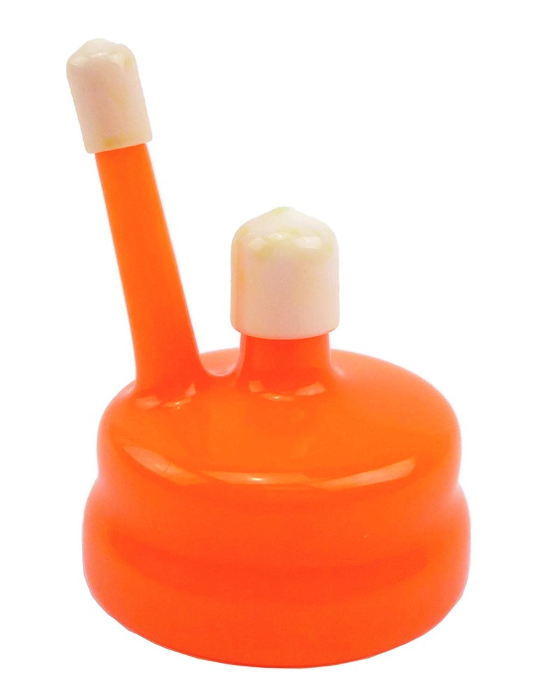 Twin Bubble Airlock with Universal Orange Carboy Cap