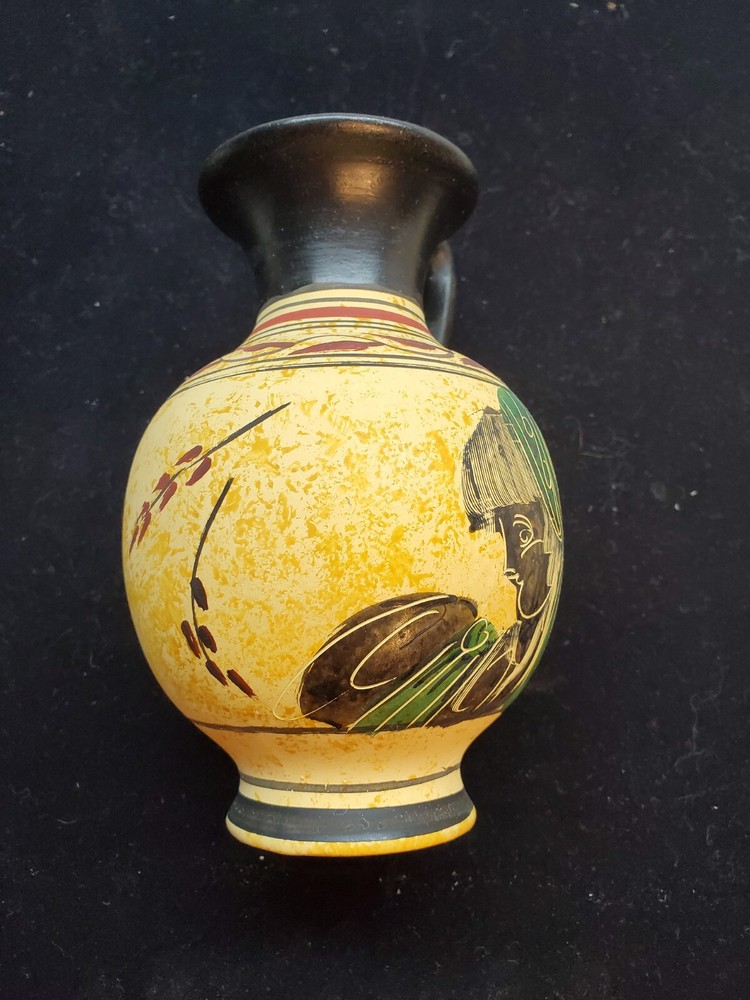 Hand Painted Pitcher 6½” Used