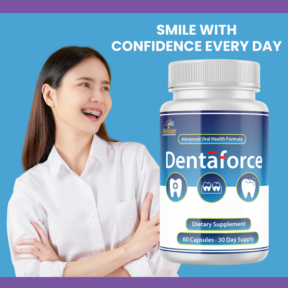 Denta Force- Gum & Tooth Support- 2 Bottles- 120 Capsules