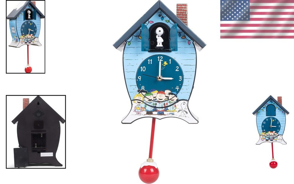 Mark Feldstein Snoopy Cuckoo Clock - Officially Licensed
