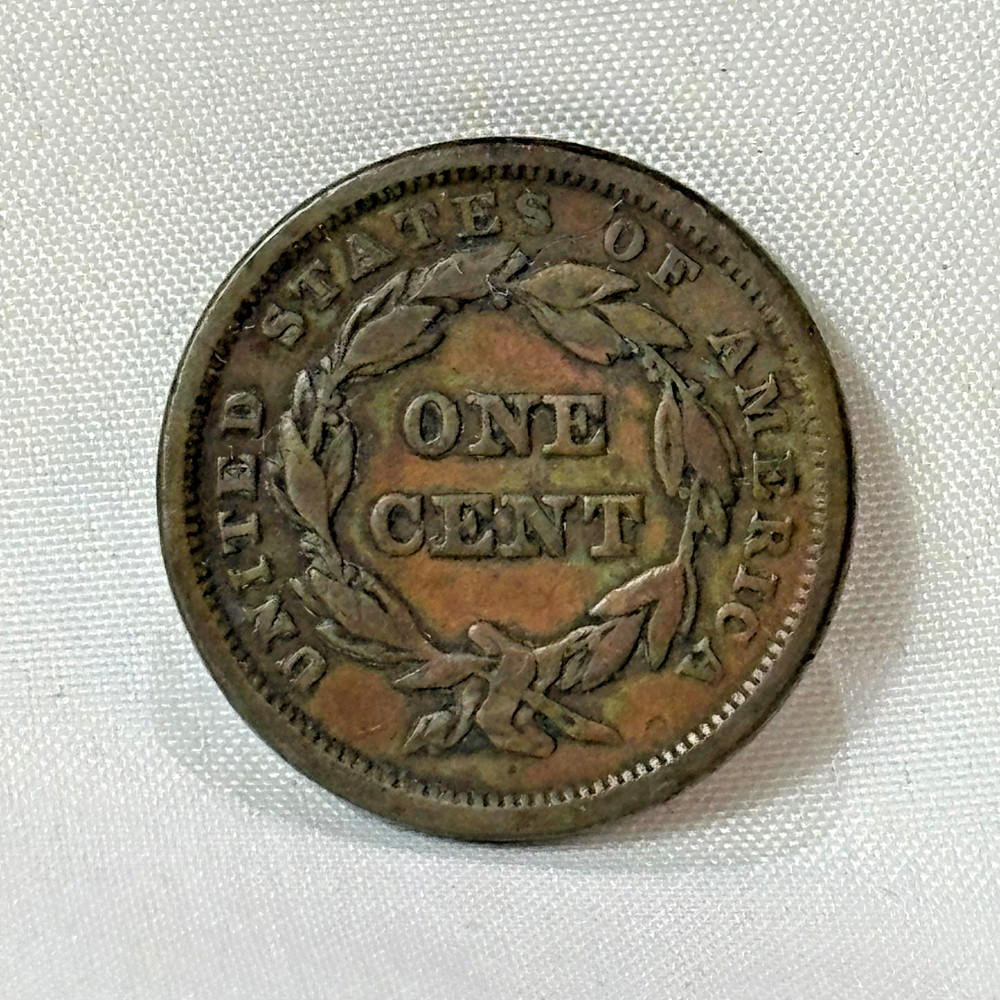 1841 Large Cent Braided Hair