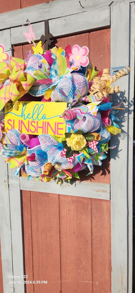 Summer Vibes Handmade Wreath