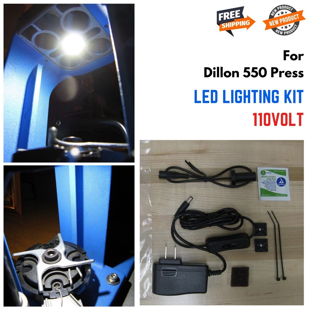 Reloading Press Light for Dillon 550 Press LED Checking Verifying Powder Charges
