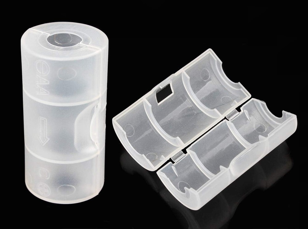 AA to C Battery Adapter Converter Case