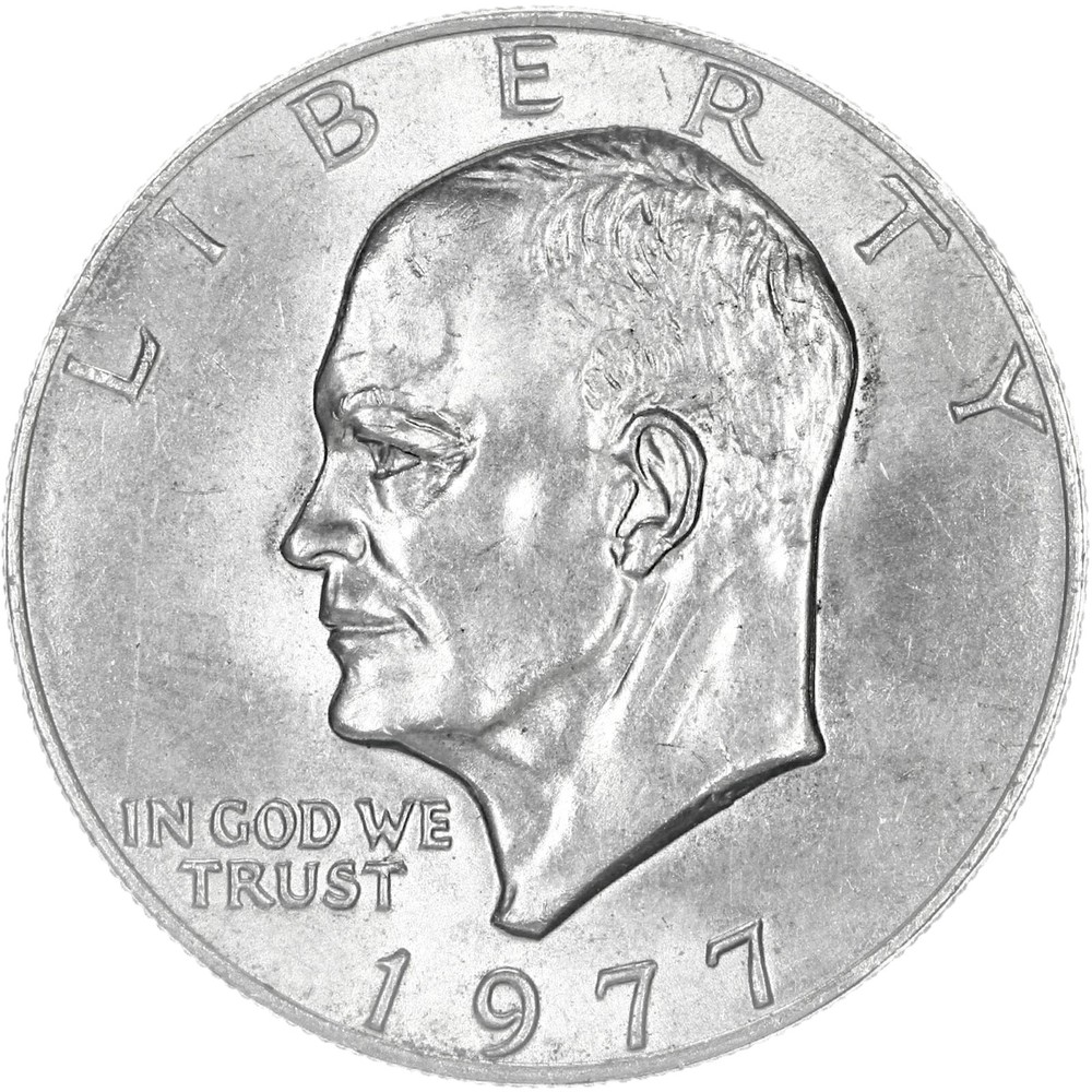 1977 (P) Eisenhower Dollar AU Ike