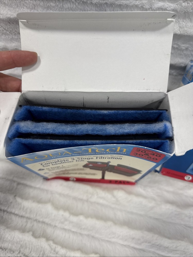 2 Boxes Aqua-Tech EZ-Change Replacement #3 Aquarium Filter Cartridge