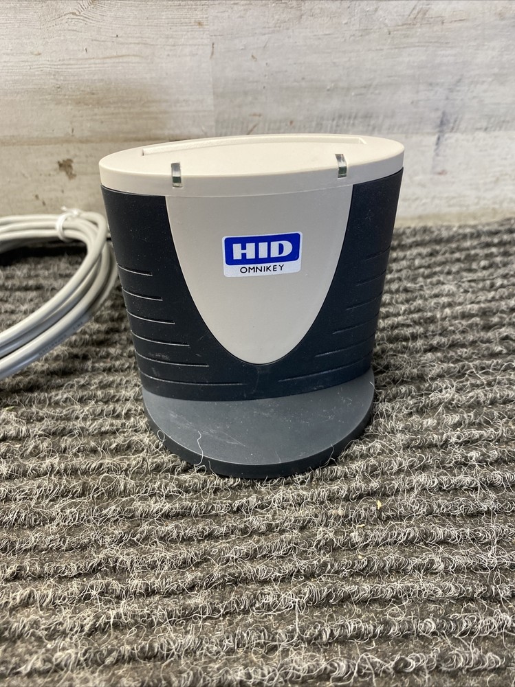 Used HID OMNIKEY 3121 USB Card Reader w/ standing base